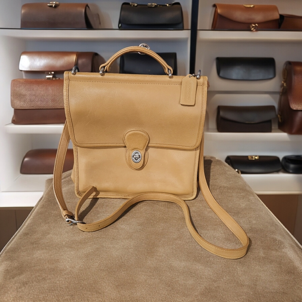 26 Coach Willis Bag Vintage 90s #9927 Leather Crossbody Satchel